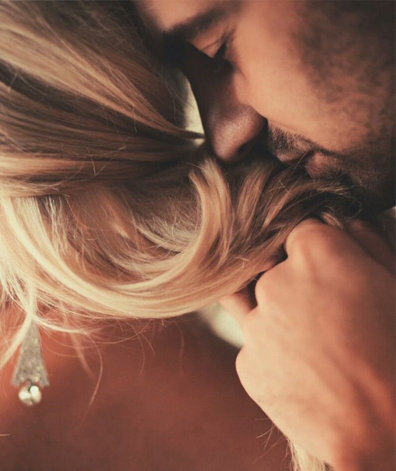 Couple sharing a close, tender moment